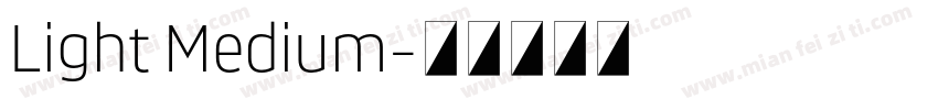 Light Medium字体转换